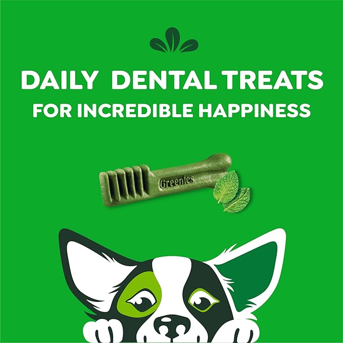 Greenies Petite Dental Dog Treats, Fresh Flavor, 12 oz. Pack (20 Treats)