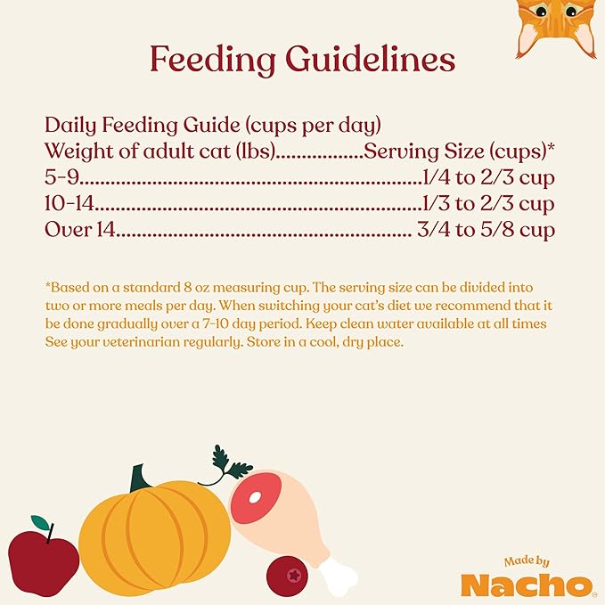 Made by Nacho Dry Cat Kibble 10lb Bag, High Protein Premium Cat Food with Freeze-Dried Pieces, Cage-Free Chicken, Duck & Quail, Limited Ingredients, Single Bag