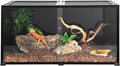 REPTIZOO Large 120 Gallon Reptile Terrarium, Reptile Tank 48" x 24" x 24" Black-Tinted Eco-Terrarium