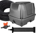 AquaMiracle All-in-One Koi Pond Aerator for Outdoor Ponds, Pond Air Pump Pond Aeration System with Self-Sinking Airline Flow Control Rubber Air Diffuser