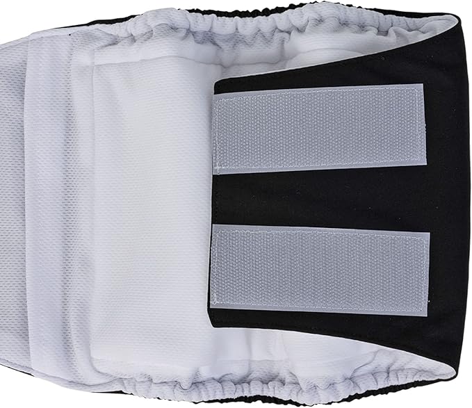 CuteBone Dog Diapers Male Washable Belly Band for Male Dogs Wraps 3pcs a Pack DM41L