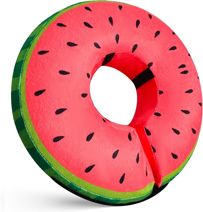 Katoggy Inflatable Dog Cone Collar for Dogs After Surgery, Soft Adjustable Blow up Donut Dog E-Collar for Small Medium Large Dog and Cats