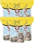Cat Litter Crystals No Clumping Odor Control Kitty Litter Non-Clumping No scooping Low Dust, Low Tracking, Dehydrates Waste - 25.8 lbs (6 x 4.3 lb Packs)