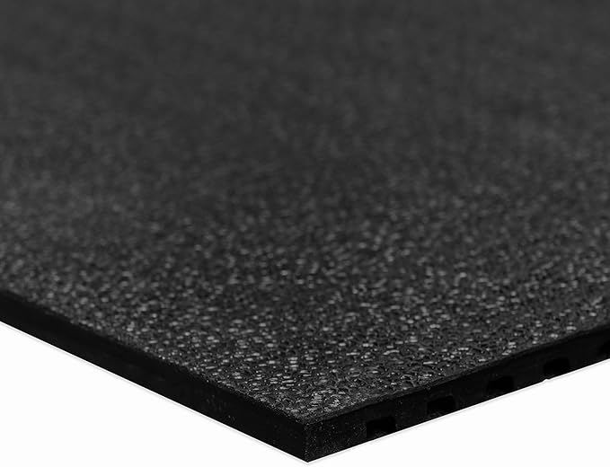 Heavy Duty Horse Stall Mats - Stable Mats, Durable 3/4 in. Thick Rubber Flooring - Solid Black - 3.5' x 6' Mat for Stables, and More - 42 in. x 72 in. Stall Mat