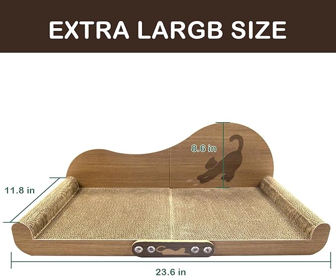 Cat Scratcher Couch Cat Scratching Bed Large Cat Scratcher Bed Cat Lounge Bed Scratching Pad for Indoor Cats