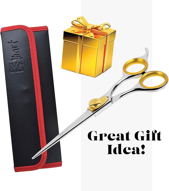 Sharf Gold Touch 440c Japanese Stainless Steal Pet Grooming Shear, 8.5 Inch Straight