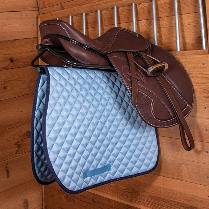 Saddle Rack with Pad Bar for Horse Enthusiast | Heavy-Duty Saddle Rack Wall Mount | Western & English Saddle Rack | Keeps Tack Organized