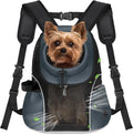 WOYYHO Pet Dog Carrier Backpack Small Dog Front Backpack Ventilated Mesh Dog Travel Back Pack with Safety Belt for Travel Hiking Cycling Outdoor Adventures (Size S: 2-4.5 lbs, Dark Gray)