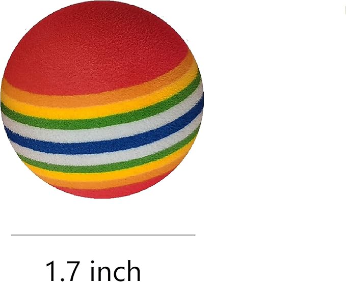 Colorful Soft Foam Rainbow Play Balls for Pet Dog and Cat Toys (12)
