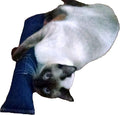 15" Cat Kicker Toy with Refillable Catnip Pocket (Denim) - Filled with Premium Canadian Catnip