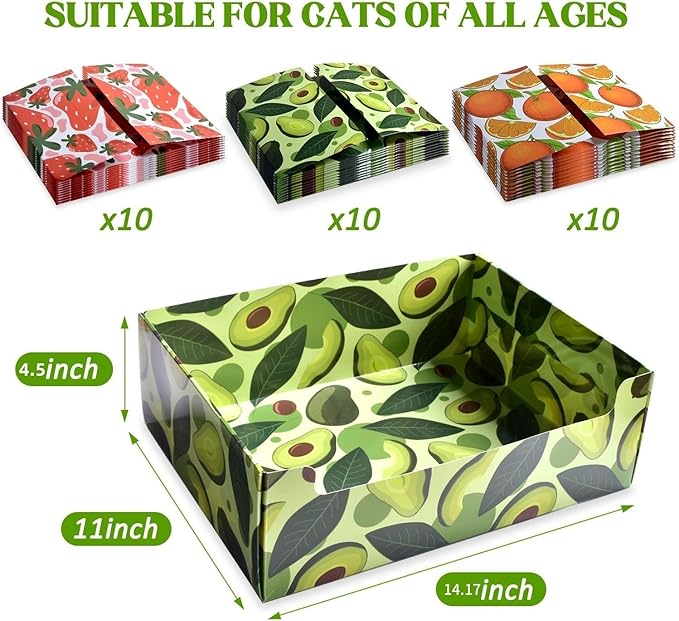 CONLI 30 PCS Disposable Litter Boxes for Cats, Foldable Waterproof Kitten Litter Box Low Entry, Portable Litter Box for Cats Small Pets Animals Travel Needs
