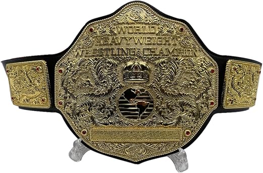 Fandu Belts Adult Replica Big Gold Wrestling Championship Belt Title