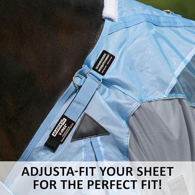 Schneiders Adjusta-Fit Mosquito Mesh Hybrid II Horse Fly Sheets | Ultimate Insect & UV Protection for Equine Comfort