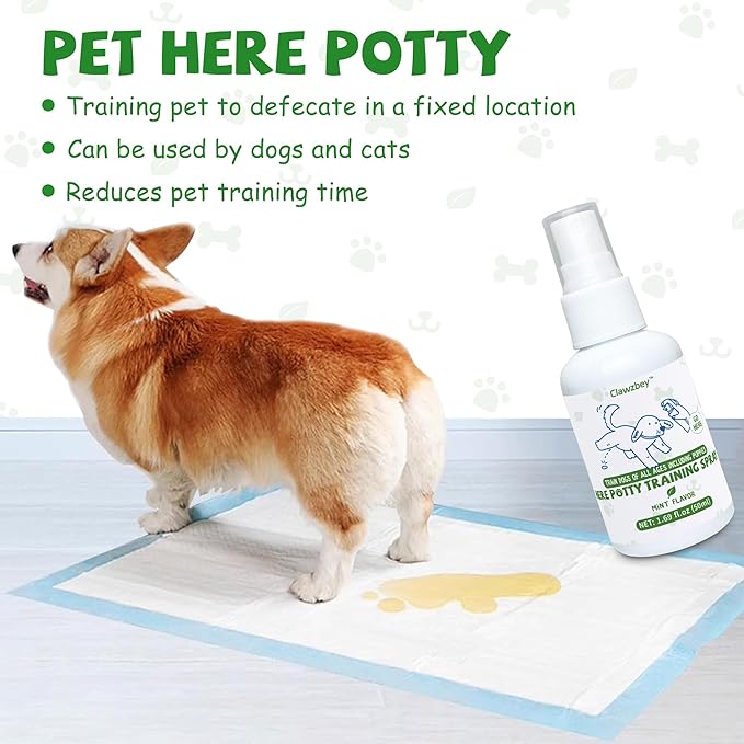 Dog Potty Spray Set, No-Go Spray & Potty Training Spray, Puppy Essentials, Stops Urination & Marking, Indoor and Outdoor Use (1.69 fl oz)