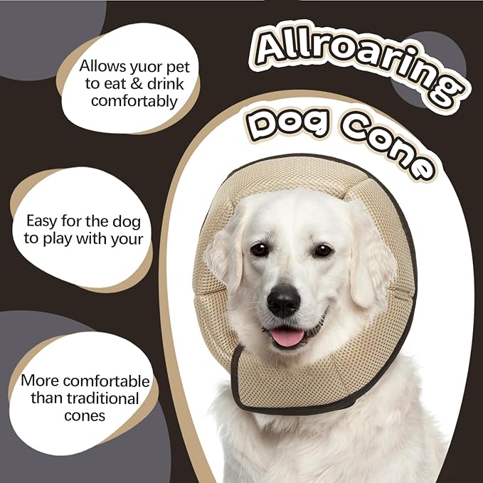 Dog Cone Collar After Surgery, Adjustable Soft Recovery Cone for Small Dogs to Stop Licking, Light-Weight Comfortable Elizabethan Collar for Dogs Anti-Bite Lick Protective Wound
