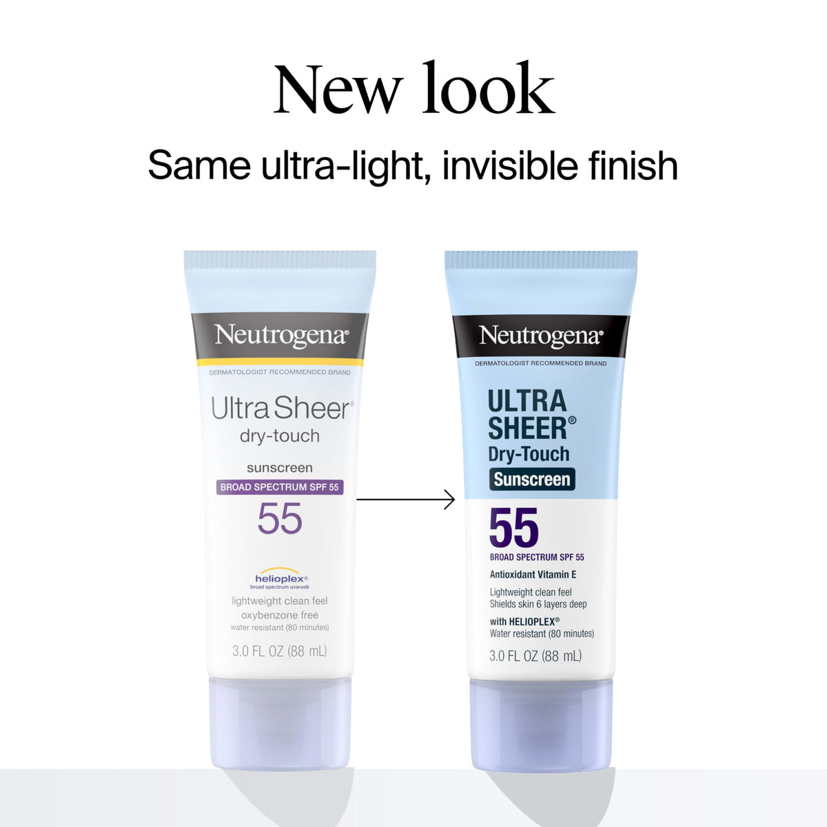 Neutrogena Ultra Sheer Dry Touch Sunscreen Lotion SPF 45 Broad Spectrum UVA UVB Protection Lightweight Water Resistant up to 80 Minutes Oil PABA Oxybenzone Free, 2-pack of 3 fl oz