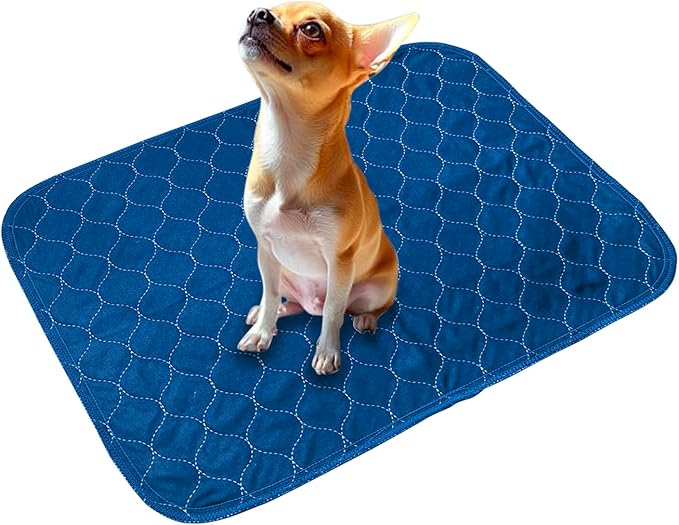 2Pack Washable Pee Pads for Dogs 18”x24”, Quick Dry Puppy Pads, Waterproof, Non Slip, Premium Reusable Dog Training Pads