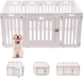 Dog Playpen with Door, DIY Shape Combination Puppy Pen,25.5" H 10-Panel Dog Fence,Non-Slip & Secure Pet Gate, Easy to Assemble(Standard Room)