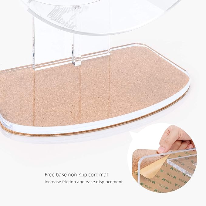 Niteangel Silent Hamster Exercise Wheel - Dual-Bearing Quiet Spinning Acrylic Hamster Running Wheel for Hamster Gerbils Mice Degus Or Other Small Animals (Medium - Wider Version)