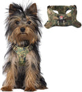 Dog Harness Step in Dog Vest Harness, Reflective Adjustable Puppy No Pull Harness Breathable Soft for Small and Medium Dogs Cats, Camo, XXS
