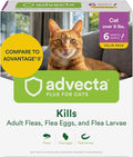 Plus Flea Prevention for Cats, Cat and Kitten Treatment & Control, Small and Large, Fast Acting Waterproof Topical Drops, 6 Month Supply