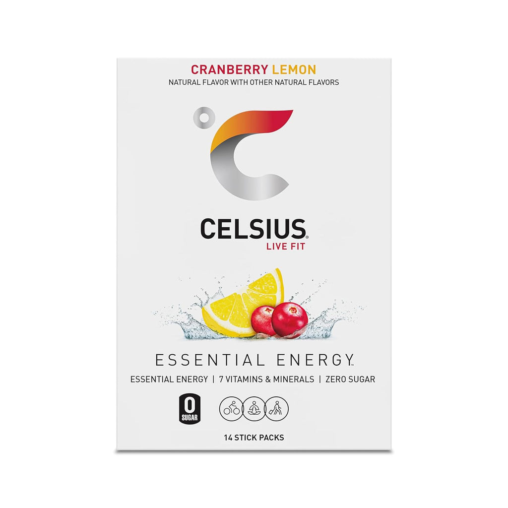 CELSIUS® On-The-Go Powder Sticks Dragonfruit Lime, Essential Energy 2.8 Oz