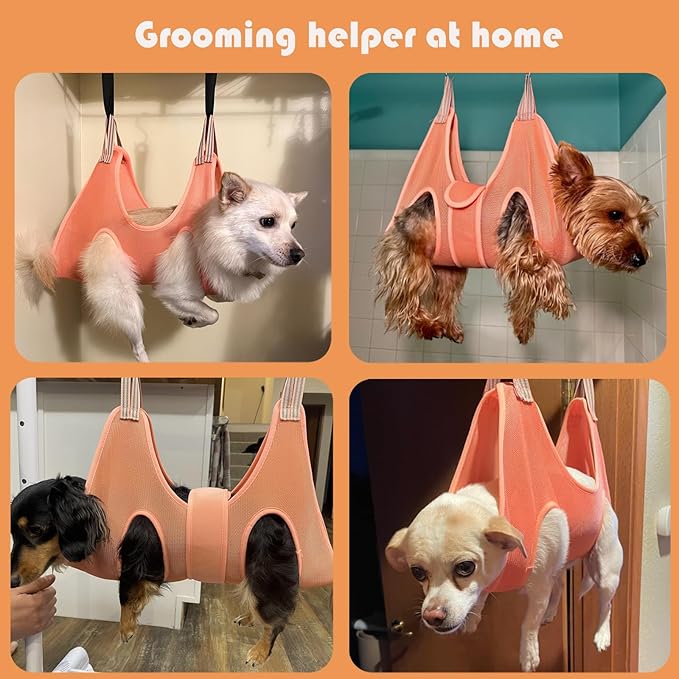 Guzekier Dog Grooming Hammock Harness for Dogs, Dog Nail Clipper