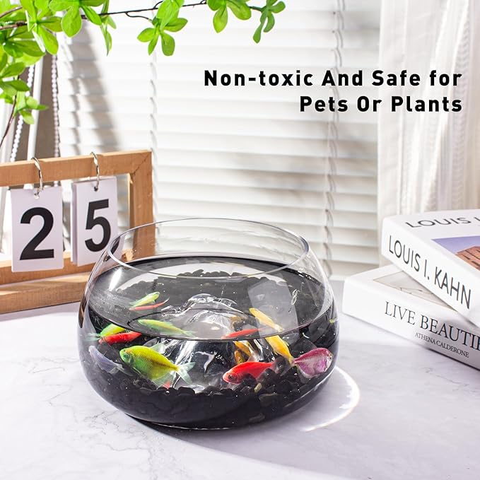 0.88 Lb Black Obsidian Natural Tumbled Healing Crystal Chips Bulk, Aquarium Gravel Rocks Stones Pebbles Fish Tank Marbles for Aquarium, Vase Fillers, Succulent Plants Decor