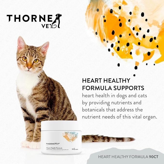 ThorneVET Heart Healthy Formula – Cardiovascular Support for Dogs & Cats, 90 Soft Chews