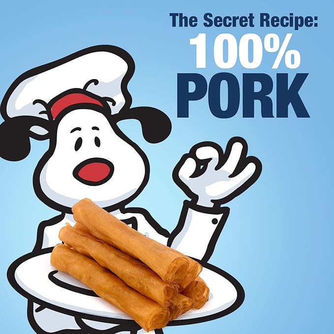 ValueBull USA Pig Skin Retriever Rolls, 6 Inch, Smoked, 100 Count Bulk Pack - Premium USA Pork Hide Dog Chews, One-Piece, Easy Digestion, High Protein