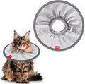 Agape Soft Cat Cone, Comfy Collar to Stop Licking & Scratching, Lightweight Recovery Collar for Cats After Surgery, Adjustable Elizabethan Collar for Neuter Recovery, Waterproof Neck Cones for Cats