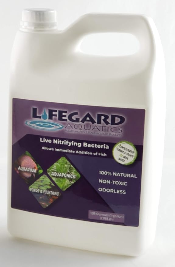 Lifegard Live Nitrifying Bacteria 128 oz for Ponds, Aquariums and Fountains, White (R440572)