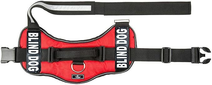 Doggie Stylz Blind Dog Harness No Pull No Escape Dog Vest for Blind Dogs Adjustable Vest with Handle Blind Dog Accessories and Patches for Training and Mobility