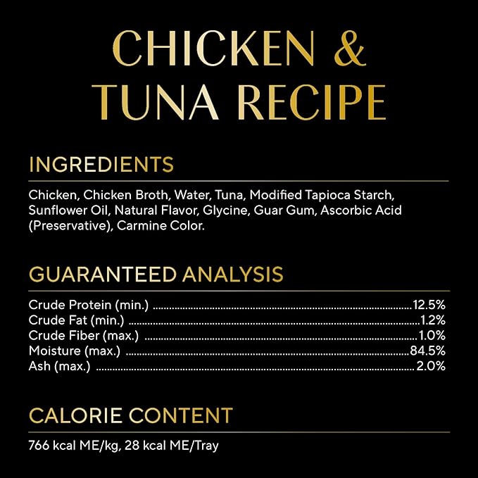 Sheba Selections Filets in Broth Adult Wet Cat Meal Complement Chicken & Tuna Recipe, 1.3 oz. Cups, 12 Count