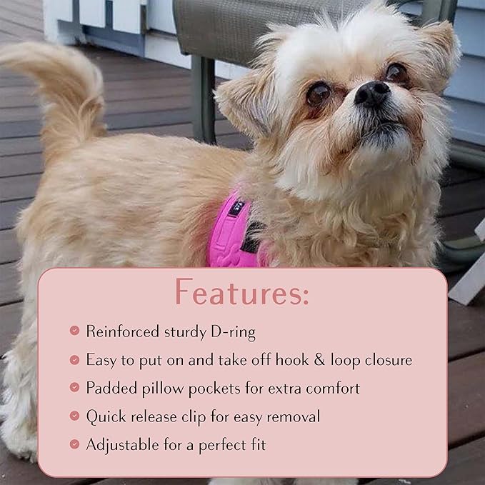 Comfort Fit Dog Harness Soft Padded No Pull Harness with Adjustable Buckles for Small Medium Large Dogs Step in Pet Vest with Easy Control Handle for Walking Jogging Running Training Dogs & Puppies