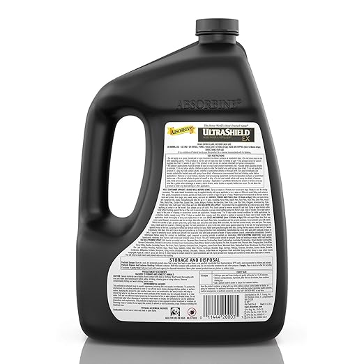 Absorbine UltraShield EX Combo 32oz Sprayer + 128oz Refill Insecticide, Kills & Repels Flies, Mosquitoes, Ticks, Fleas, Lice, Use on Horses, Dogs, Premises