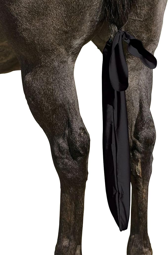 UltraFlex Lycra Tail Bag for Horses | Package of 3 | 24" Long | UV Protection | Smooth Stretch Fit | Keeps Tails Clean & Braided