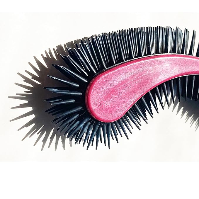 (Pink) Designed for Comfort, Created for Results. This innovative grooming brush features multi contoured bristles that gently adapt to your cats body for a stress-free brushing experience.