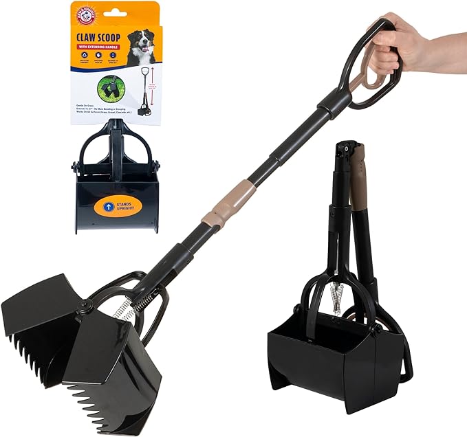 Arm & Hammer Pooper Scooper Claw Scoop Dog Poop Scooper for Yard Pet Waste Management System (Pack of 6)
