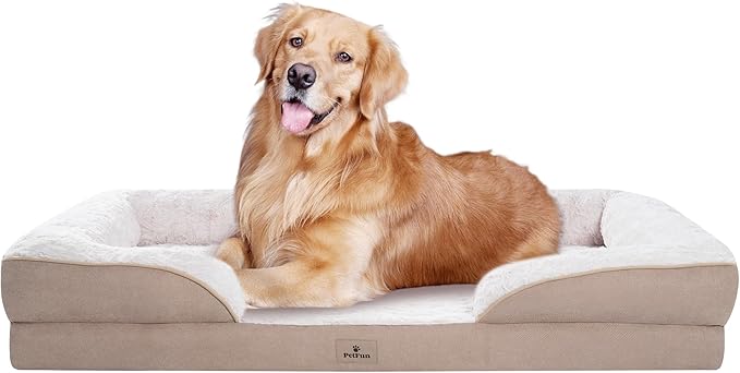 Orthopedic Dog Bed for Extra Large Dogs - XL Washable Dog Sofa Beds Large, Supportive Foam Pet Couch Bed with Removable Washable Cover, Waterproof Lining and Nonskid Bottom