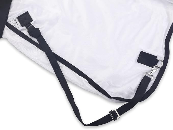 Comfy Mesh Horse Fly Sheet Equine Summer Sheets Stand Neck White 66