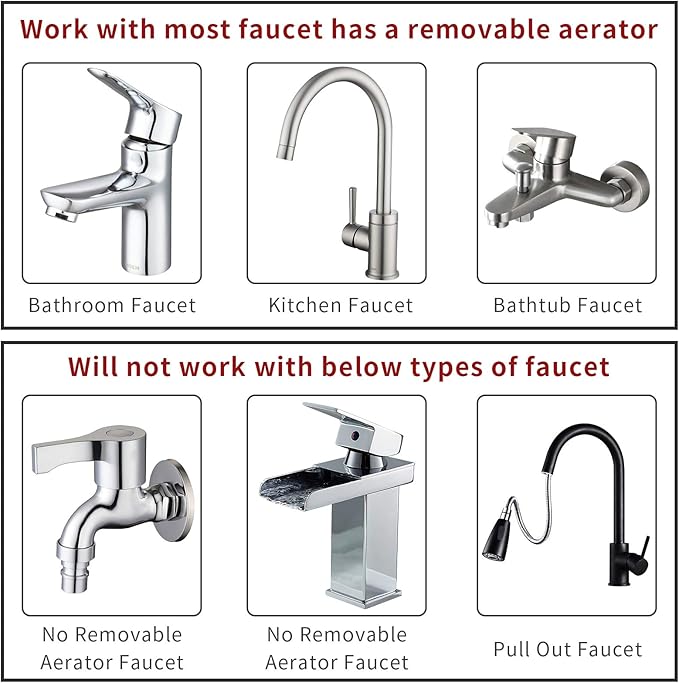 ZCONIEY Sink Faucet Sprayer Attachment Hair Pet Rinser Showerhead with Stop Water-saving Function