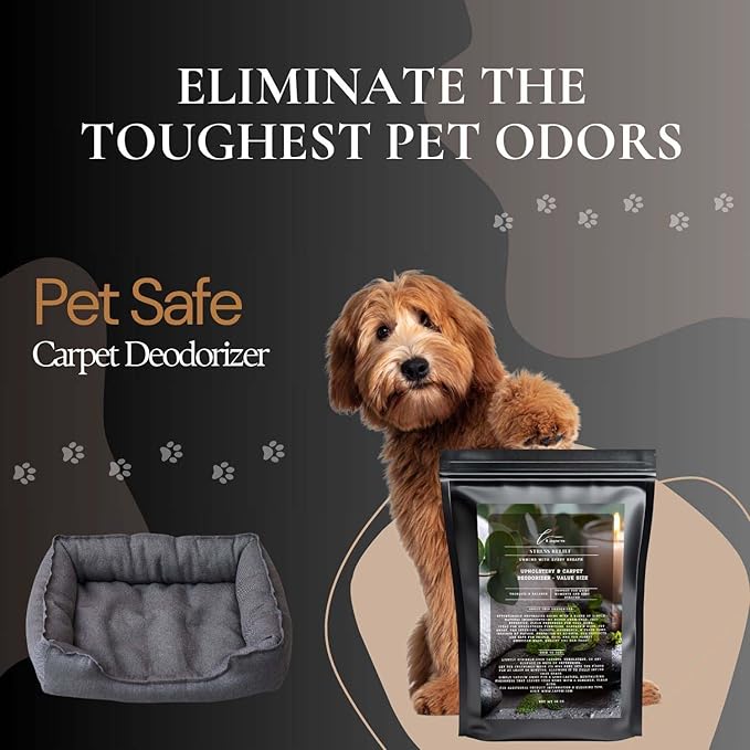 Stress Relief Carpet Freshener Powder Refill 36 oz | Powerful Odor Eliminator for Home | Upholstery Deodorizer | Carpet Deodorizer | Pet Urine | Cat Litter Box