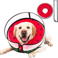 Inflatable Dog Cone Collar with Enhanced Anti-Licking, Soft Neck Donut for Dogs Cats, Recovery Pet Cone Collar After Surgery for Large Medium Small Dogs… (Watermelon, Medium+)