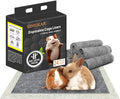 Guinea Pig Bedding, Disposable Guinea Pig Cage Liners, Charcoal Odor Controlling Absorbent Waterproof Pee Pads for Rabbits, Hamster and Other Small Animals. 18''x24'',24 Count