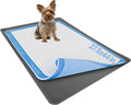 TidyFriend Dog Pee Pad Holder Tray Fits for 27.5” x 44” Wee Wee Pee Pads - Stable Grip, Raised Edges, Quick-Wipe Silicone Surface Dog Potty Tray Holder for Indoor Flooring Protection (Grey)