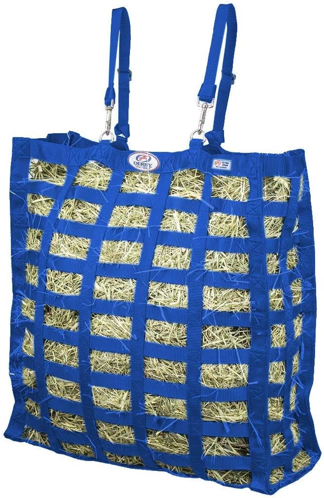 Derby Originals Supreme 4-Sided Slow Feed Hay Bag – Patented, 1-Year Warranty, 3.5" & 1.75" Openings