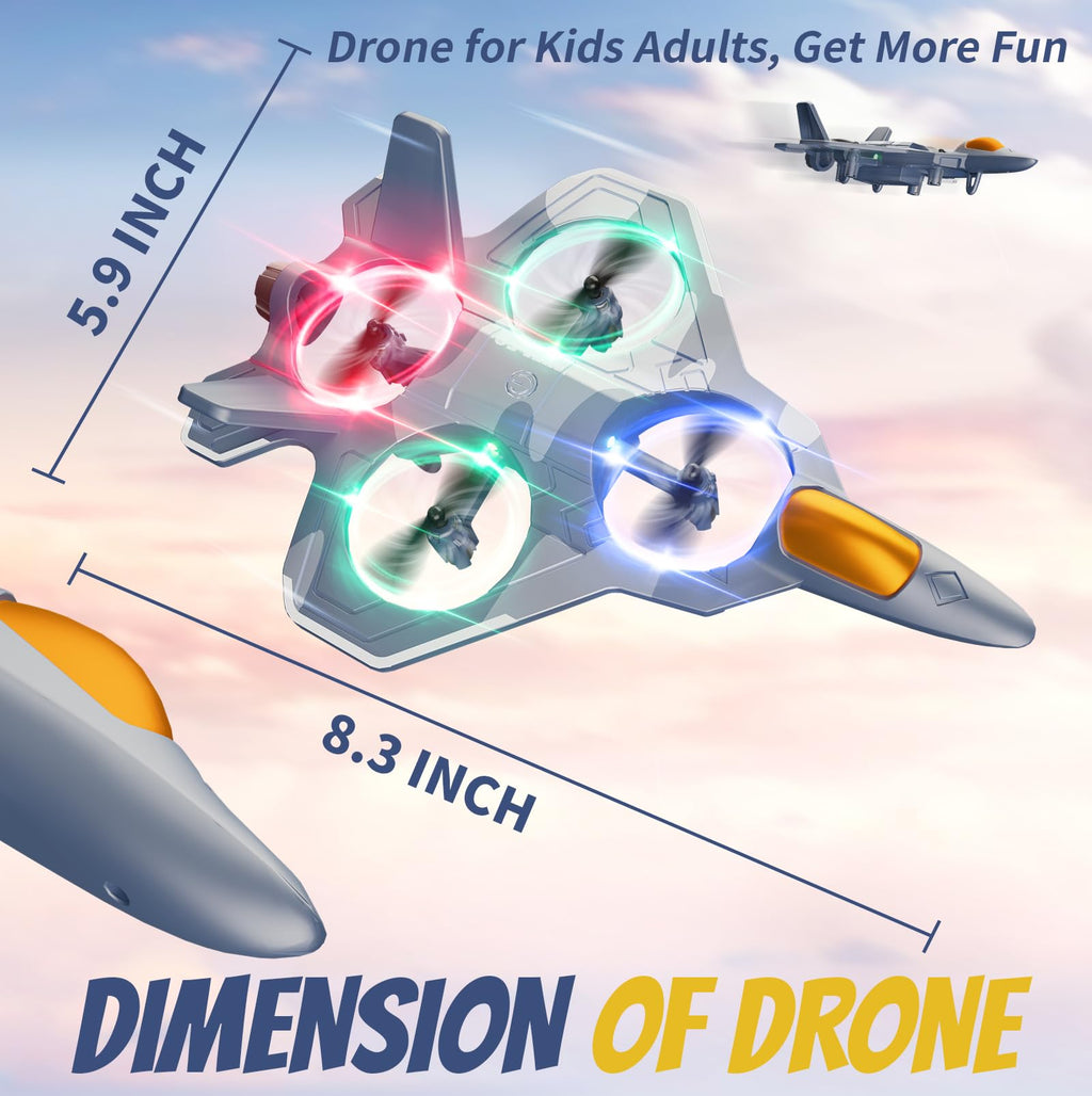 4DRC RC Planes Remote Control Airplanes for Kids, Foam Remote Control Planes for Kids Adults Beginners, Remote Control Helicopter Fighter Jet Drones for Kids Adults, 360° Flip Easy to Fly