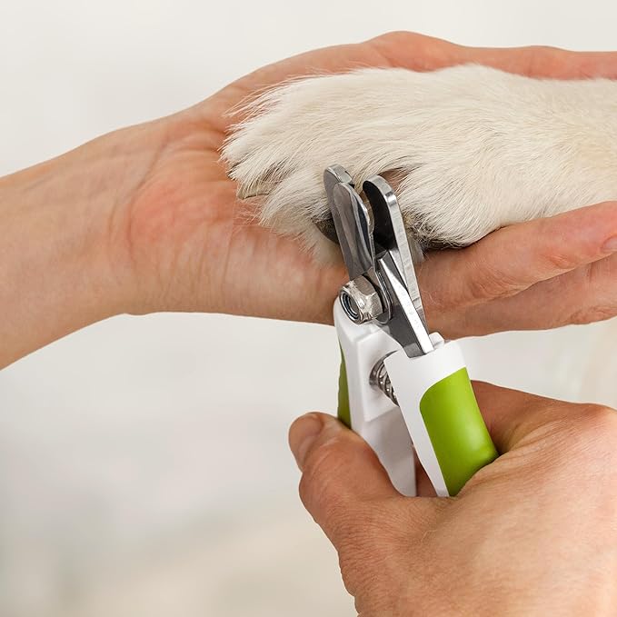 Dog Nail Clippers with Safety Guard - Pet Nail Clippers for Medium and Small Breed - Protective Nail Cutter, Safe Claw Trimmer, Ergonomic Toenail Scissors - Ebook Guide