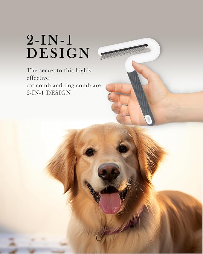 Flea Comb, TailGurus Effective Flea Comb for Cats & Dogs-Shedding Brush for All Pets-Long Hair Friendly-Durable-Versatile & Safe-Durable, Safe & Versatile-Portable,Pet-Friendly(TG2038)(Lime)